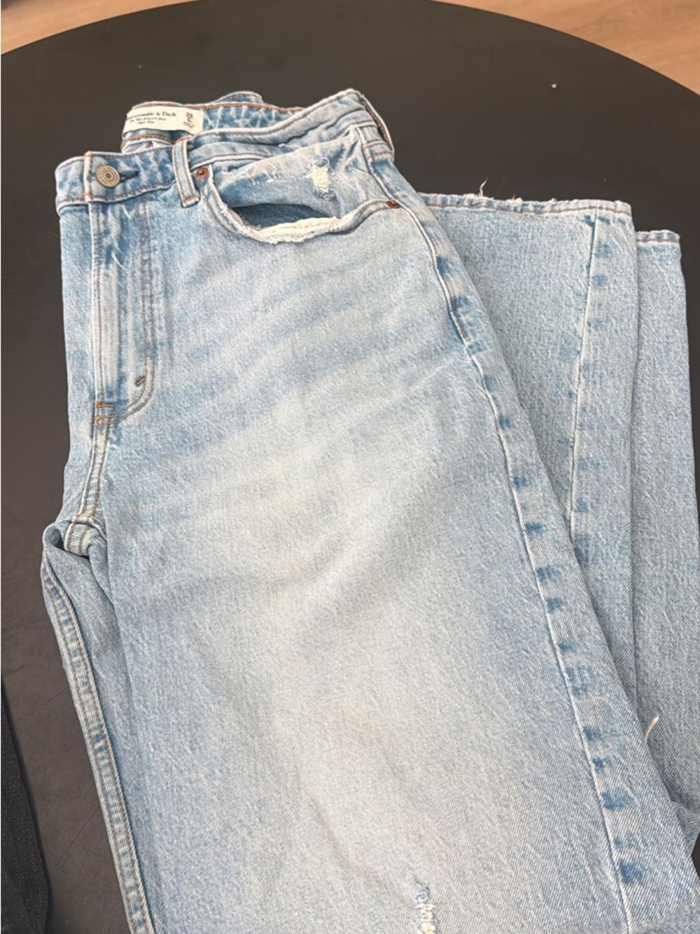 Abercrombie & Fitch Light Blue Straight Leg Jeans